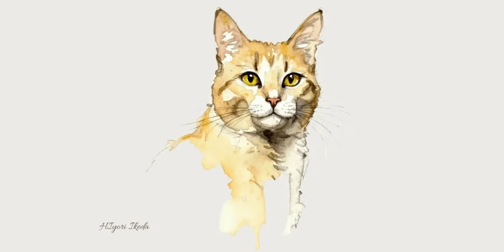 池田 日和の作品 ― 水彩で描かれた猫の肖像